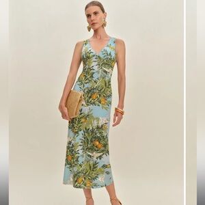 Reformation Brayden Knit Dress Blue - Size S